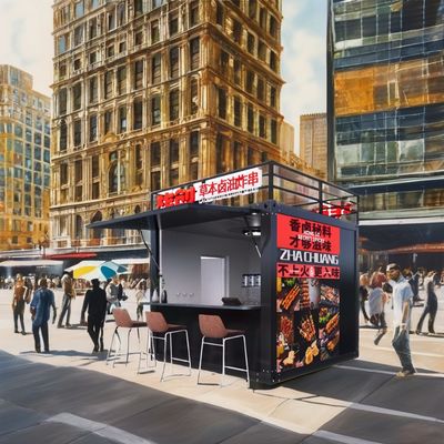 品質  Modern Design Style 10ft Container Sentry Box Fast Food Truck Mobile Coffee Truck Bar Convenience Store 工場