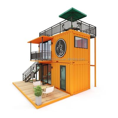 その他 壁 50/75/100mm 波サンドイッチパネル 20FT 40FT プリファブ ミニ ポップアップショップ コンテナ コーヒーショップ/バー/ファストフード