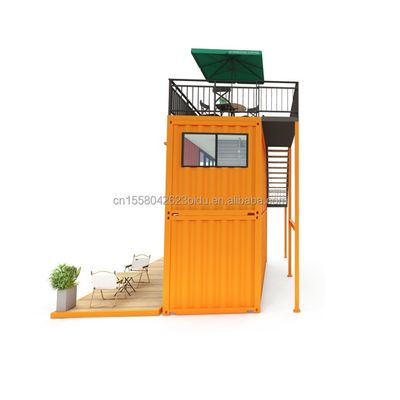 その他 壁 50/75/100mm 波サンドイッチパネル 20FT 40FT プリファブ ミニ ポップアップショップ コンテナ コーヒーショップ/バー/ファストフード