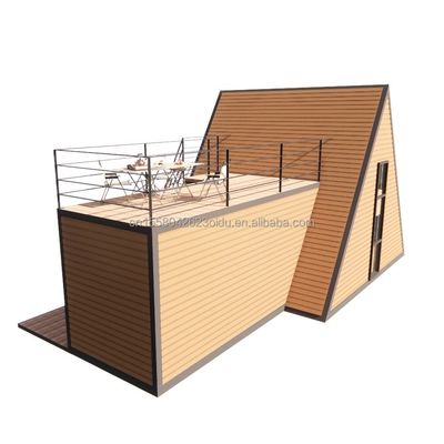 現代製のプリファブリック三角形住宅のためのカスタマイズ可能で耐久性のある木造A型鋼筋構造ハウス