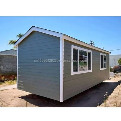 バルナライズされた鋼の四角管の三角形の屋根のサンドイッチパネルハウス 主構造