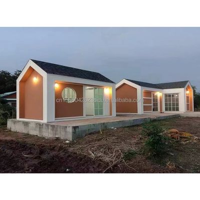 リゾート休暇や農家のためのコンテナ素材の迅速な建造 3 ベッドルーム 壁 50/75/100mm 波サンドイッチパネル
