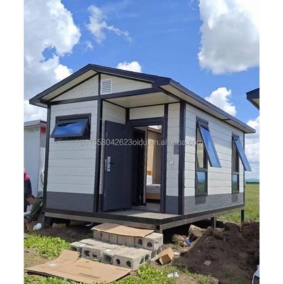 リゾート休暇や農家のためのコンテナ素材の迅速な建造 3 ベッドルーム 壁 50/75/100mm 波サンドイッチパネル
