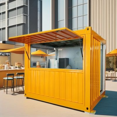 10FT ミニポップアップコンテナハウス コーヒーショップ バー ファーストフード レストラン コンビニストア キオスク またはブース 窓素材
