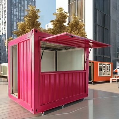 10FT ミニポップアップコンテナハウス コーヒーショップ バー ファーストフード レストラン コンビニストア キオスク またはブース 窓素材