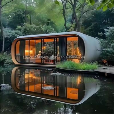 EU 20FT ホテルやリゾートでスタイリッシュなコンテナで暮らすための現代的な住宅用プリファブハウス