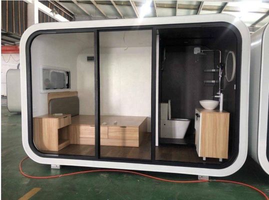 EU 20FT ホテルやリゾートでスタイリッシュなコンテナで暮らすための現代的な住宅用プリファブハウス