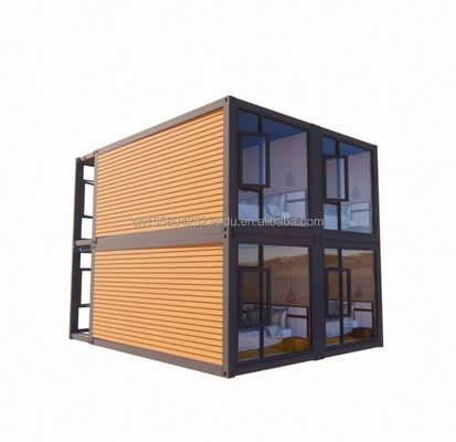 現代のデザイン 20フィートまたは40フィートの2階建てのコンテナハウスで4つの寝室で,プリファブリックヴィラまたはコンビニオフィス