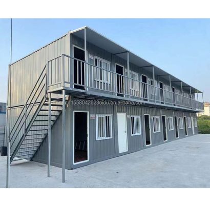 迅速な組立 現代のオフィスのためのポータブルフラットパックコンテナハウス ビーチハウスと建設工学キャンプ