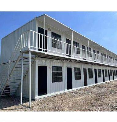 迅速な組立 現代のオフィスのためのポータブルフラットパックコンテナハウス ビーチハウスと建設工学キャンプ