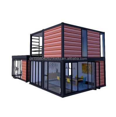 鉄筋鋼筋の折りたたみ 180g 20ft 二階木造小屋 都市生活や休暇のレンタのためにモジュール式プリファブハウス