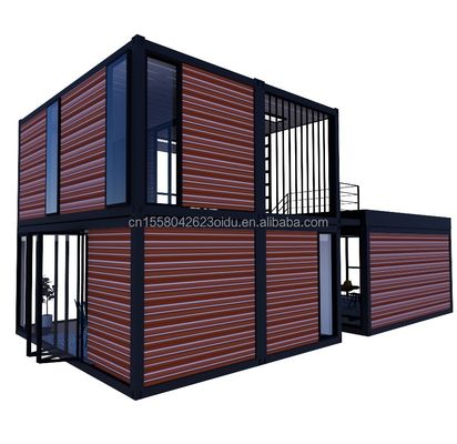 鉄筋鋼筋の折りたたみ 180g 20ft 二階木造小屋 都市生活や休暇のレンタのためにモジュール式プリファブハウス