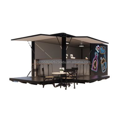 変形された輸送コンテナで作られた 屋外用食品ショップ