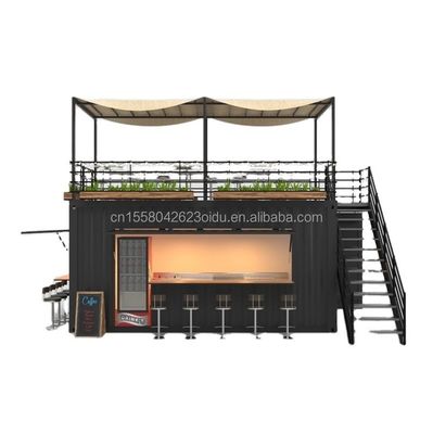 変形された輸送コンテナで作られた 屋外用食品ショップ