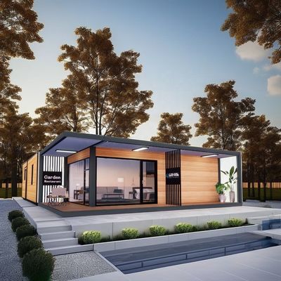 カスタマイズされた色 20ft 40ft 折りたたむ式プリファブ モジュール型モバイルホーム モダンデザイン ポータブルコンテナハウス 中国貿易用