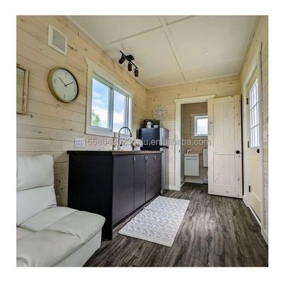 住宅 20フィートプリファブコンテナハウス グラスウォールオフィスビラと2階建てのフラットパック組