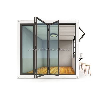 10フィート ミニポップアップショップ コンテナ カフェ ショップ バー ファストフード レストラン コンビニ ストア アルミ合金窓付き