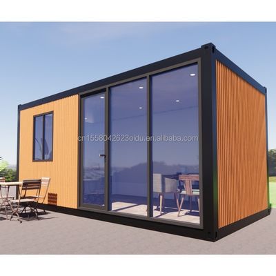 現代 3 ベッドルーム プリファブリック ハウス 完成品 模型のプリファブ 小型コンテナ 拡張可能な鋼鉄の屋外構造