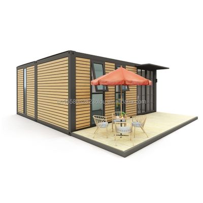 20フィートまたは40フィートのポータブル小型住宅 軽鋼ビラ 模型のプリファブハウス