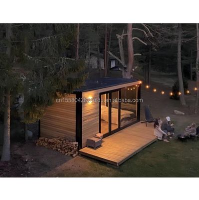 木造の基礎 鉄鋼構造の小さな家 コンテナハウス ホテル用のポータブルプリファブ モダンデザイン