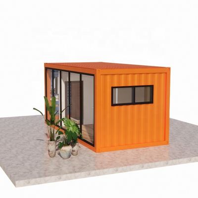 Outdoor Steel and Sandwich Panel Flat Pack Container House with Bathroom 20ft/40ftから作られている