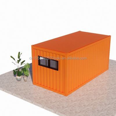 Outdoor Steel and Sandwich Panel Flat Pack Container House with Bathroom 20ft/40ftから作られている
