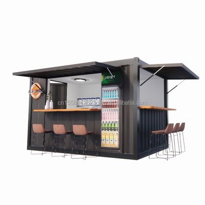 ショップ スーパーマーケット 10-12FT コンテナ モバイル カフェ 木造住宅の鋼筋構造 デザインは現代的で高品質