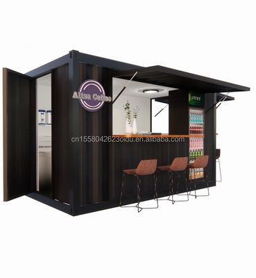 ショップ スーパーマーケット 10-12FT コンテナ モバイル カフェ 木造住宅の鋼筋構造 デザインは現代的で高品質