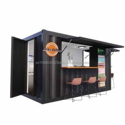 ショップ スーパーマーケット 10-12FT コンテナ モバイル カフェ 木造住宅の鋼筋構造 デザインは現代的で高品質