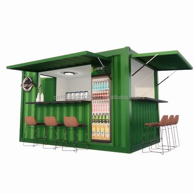 ショップ スーパーマーケット 10-12FT コンテナ モバイル カフェ 木造住宅の鋼筋構造 デザインは現代的で高品質