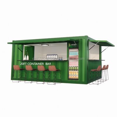 ショップ スーパーマーケット 10-12FT コンテナ モバイル カフェ 木造住宅の鋼筋構造 デザインは現代的で高品質