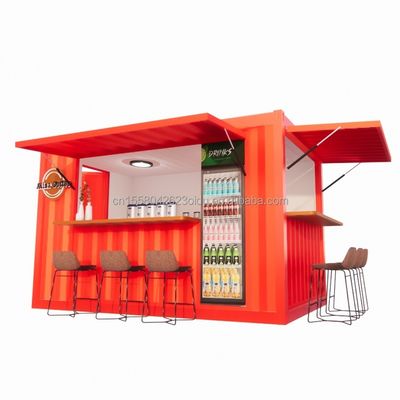 ショップ スーパーマーケット 10-12FT コンテナ モバイル カフェ 木造住宅の鋼筋構造 デザインは現代的で高品質