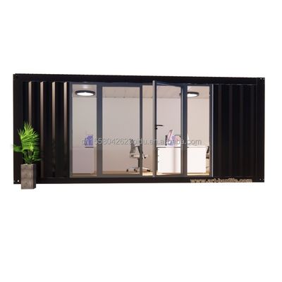 屋外 モダン 携帯 プリファブリック コンテナ ハウス 無料 設置 移動 浴室 寝室 鉄板 サンドイッチ パネル