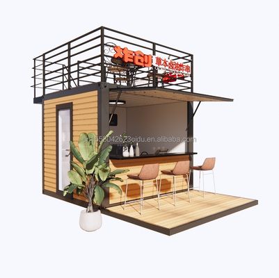 10FT モダンデザイン 鉄鋼構造 コンテナ 店舗/ショップハウス プリファブリックモジュールハウス 3Dモデル/CAD図