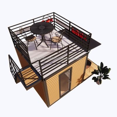 10FT モダンデザイン 鉄鋼構造 コンテナ 店舗/ショップハウス プリファブリックモジュールハウス 3Dモデル/CAD図