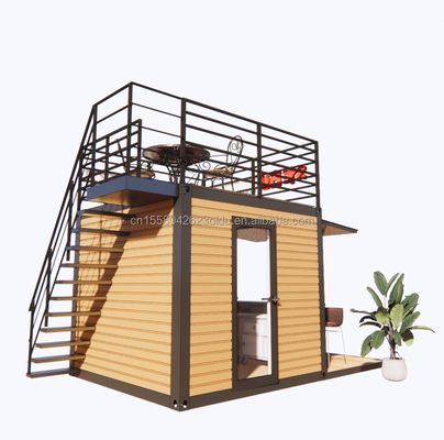 10FT モダンデザイン 鉄鋼構造 コンテナ 店舗/ショップハウス プリファブリックモジュールハウス 3Dモデル/CAD図