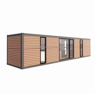 シンプルなスタイルで2つの大きな寝室を持つ20f40ftプリファブリック拡張可能な木製コンテナハウス