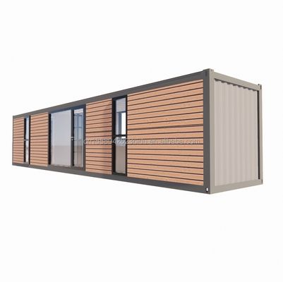 シンプルなスタイルで2つの大きな寝室を持つ20f40ftプリファブリック拡張可能な木製コンテナハウス