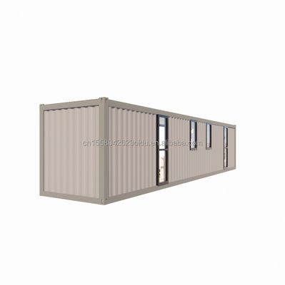 シンプルなスタイルで2つの大きな寝室を持つ20f40ftプリファブリック拡張可能な木製コンテナハウス
