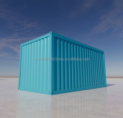 屋外 20 フィート プリファブリック 鉄筋 家庭 住宅 コンテナ 50/75/100mm 波サンドイッチパネル製のフラットパックハウス