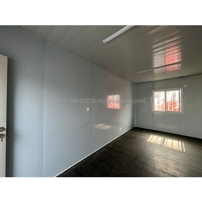 屋外オフィス ホーム 携帯 モジュール式 フラットパック 壁付き プリファブリック 鋼製 コンテナ 50/75/100mm 波サンドイッチ パネル