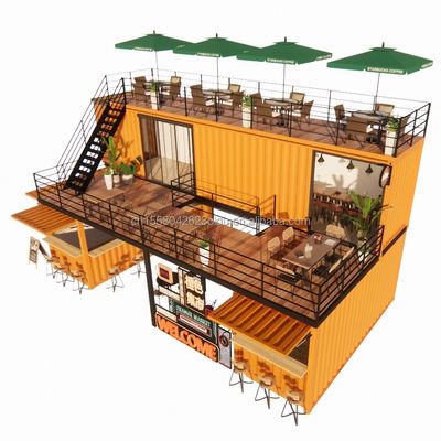 浴室とキッチンを持つコンテナ モジュール式プリファブリックハウスの近代的な急速な建設