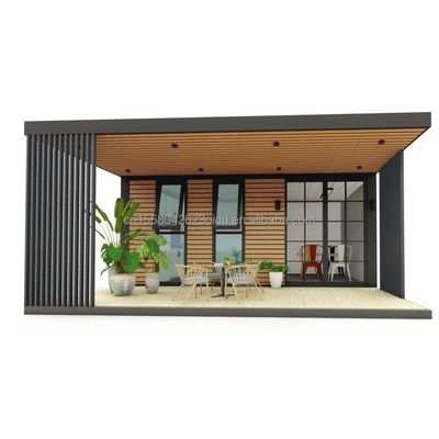 簡単に組み立てられる 20FT の軽鋼製のプリファブリック別荘 アルミ合金窓