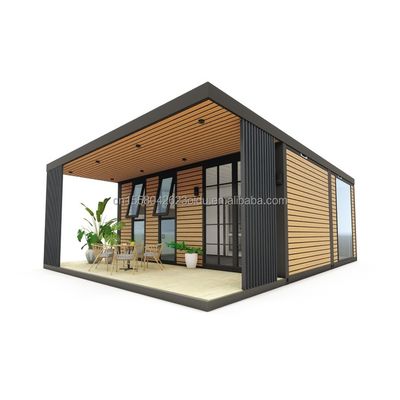 簡単に組み立てられる 20FT の軽鋼製のプリファブリック別荘 アルミ合金窓