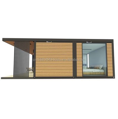 簡単に組み立てられる 20FT の軽鋼製のプリファブリック別荘 アルミ合金窓