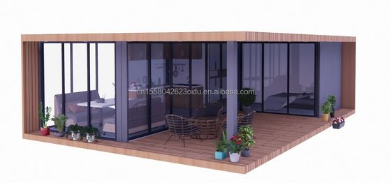 20 フィート 豪華 モバイルハウス 住宅とアルミ合金窓 オーダーメイドフラットビラ