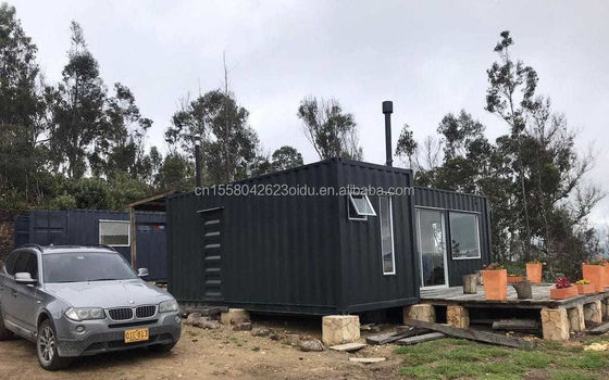 現代のデザイン フラットパックコンテナ 20 FT プレファビリック 屋外やキャンプのための鉄鋼ハウス 低コスト