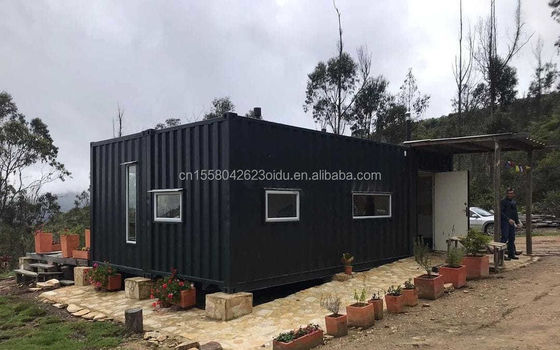 現代のデザイン フラットパックコンテナ 20 FT プレファビリック 屋外やキャンプのための鉄鋼ハウス 低コスト