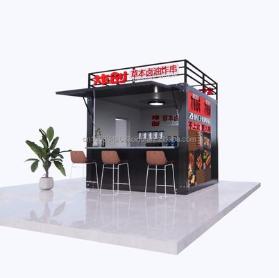 モダンデザインスタイル 10ft コンテナ ウォンティリーボックス ファストフード トラック モバイル コーヒー トラック バー コンビニ ストア