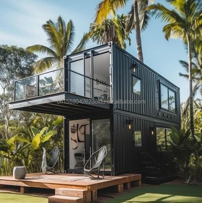 アルミ合金 窓 EU 20 FT 住宅用森林の屋外生活のための鋼製コンテナハウス